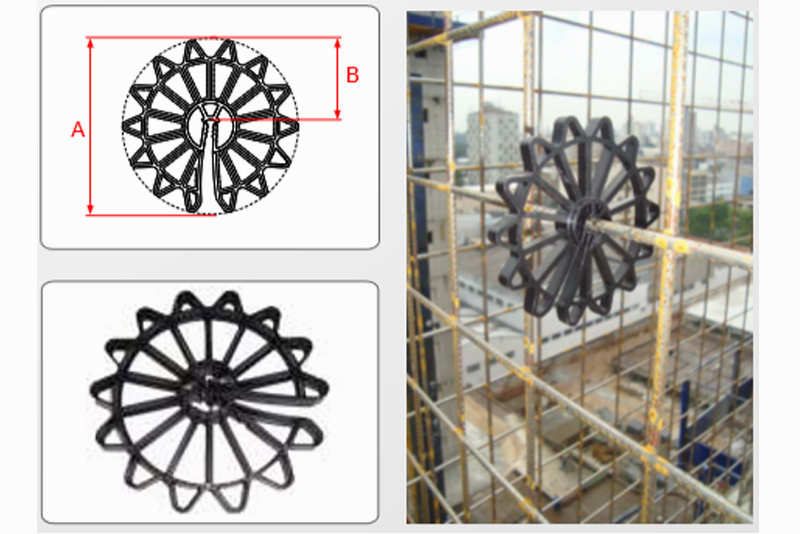 Distanciador Circular para Parede de Concreto